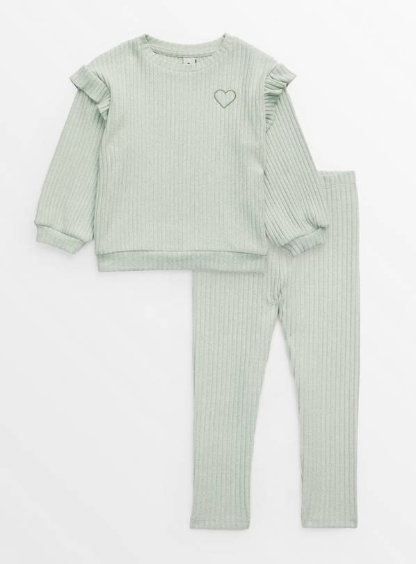 Mint Green Sweatshirt & Leggings Set 4-5 years